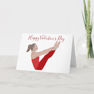 Carte de la Saint-Valentin Pilates