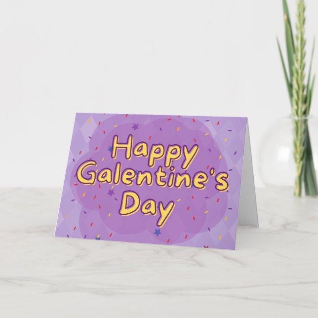 Carte de la Saint-Valentin platonique de Galentine (Devant)