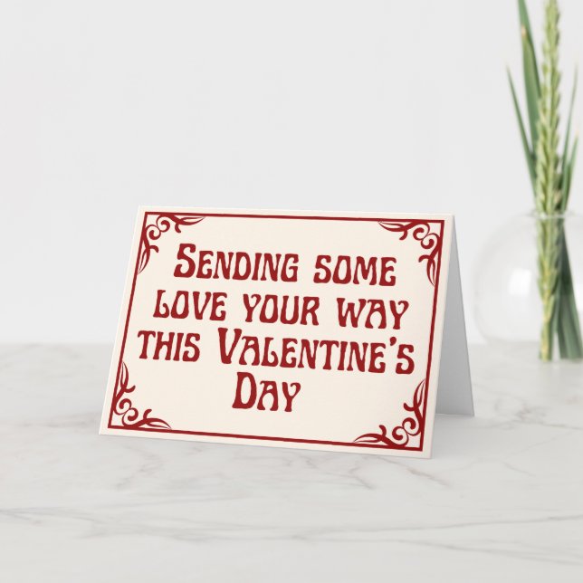 Carte de la Saint-Valentin platonique d'envoi d'am (Devant)