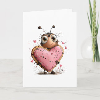Carte de la Saint-Valentin pour abeille