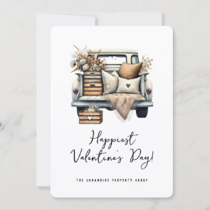 Carte de la Saint-Valentin pour agence immobilière