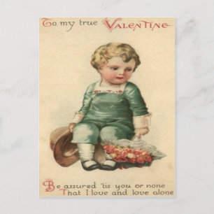 Carte de la Saint-Valentin pour bébé victorienne r