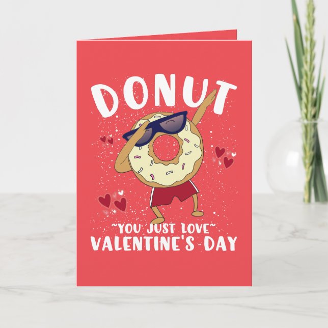Carte de la Saint-Valentin pour beignet (Devant)