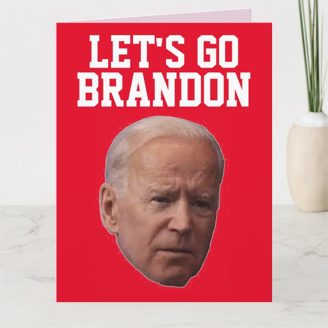 CARTE DE LA SAINT-VALENTIN POUR BIDEN LET'S GO BRA (Devant)