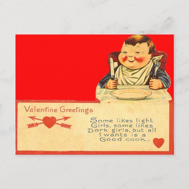 Carte de la Saint-Valentin pour bonne cuisinière v (Devant)