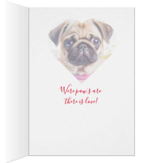 carte de la Saint-Valentin pour bouledogue françai
