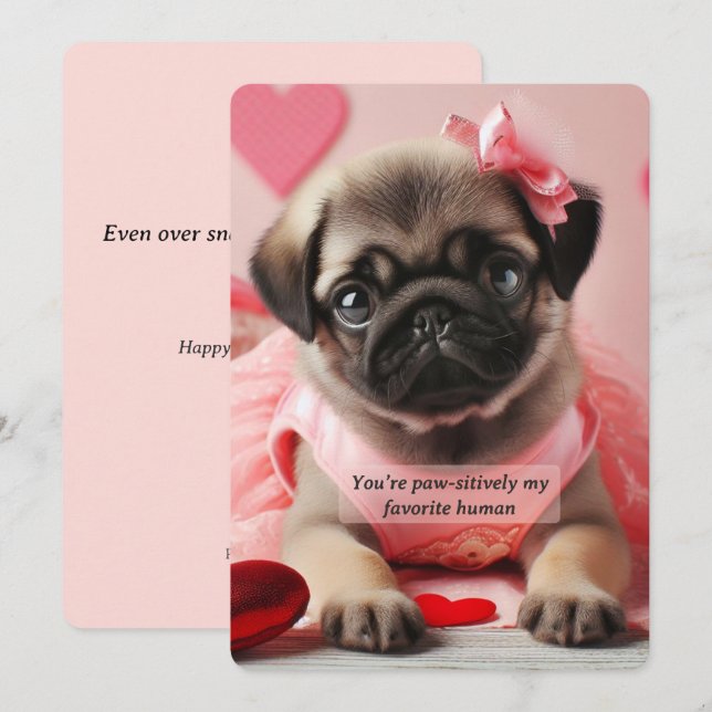 Carte de la Saint-Valentin pour Carlin • Amour abs (Devant / Derrière)