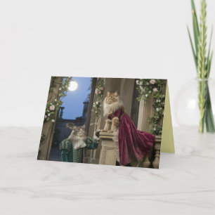 Carte de la Saint-Valentin pour chat Maine Coon