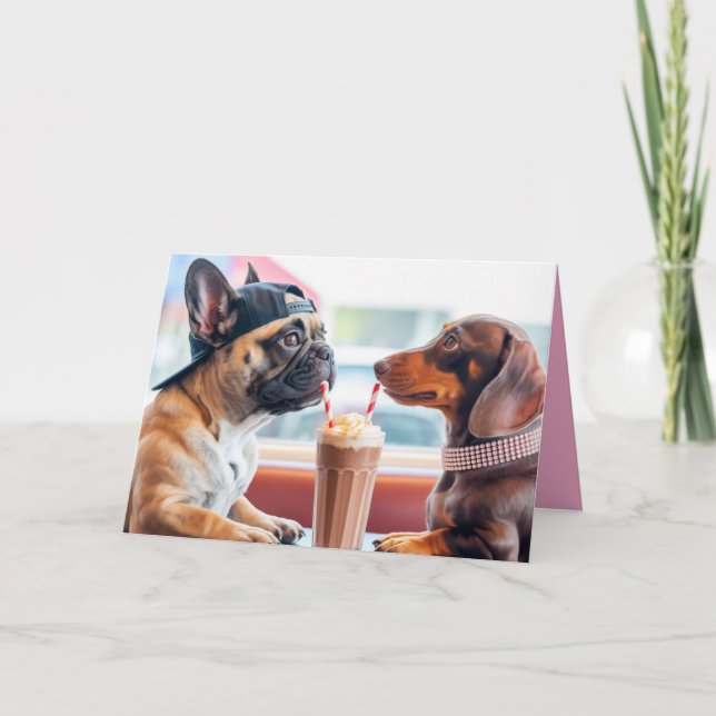 Carte de la Saint-Valentin pour chien Malt Shop 5 (Devant)