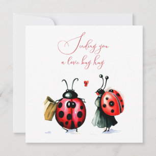 Carte de la Saint-Valentin pour coccinelle