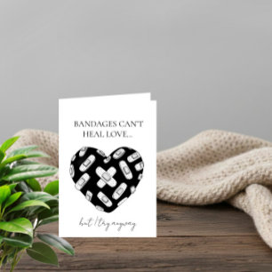 Carte de la Saint-Valentin pour cœur blessé