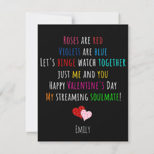 Carte de la Saint-Valentin pour couple