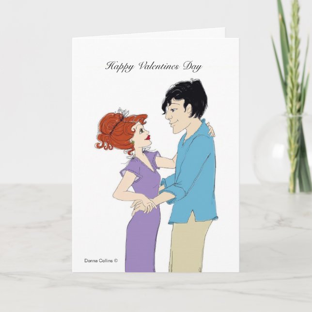 Carte de la Saint-Valentin pour couple (Devant)