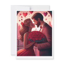 Carte de la Saint-Valentin pour couple