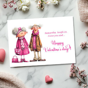Carte de la Saint-Valentin pour couple amoureux dr