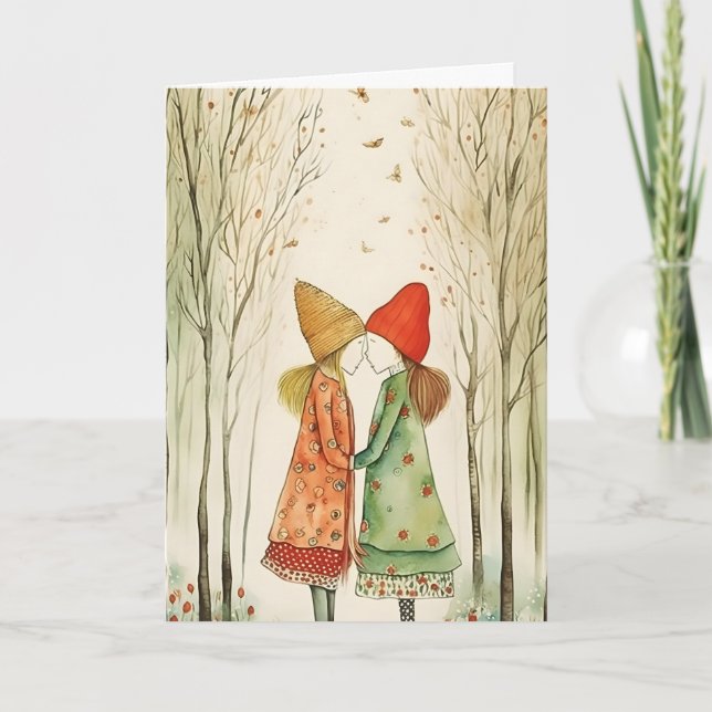 Carte de la Saint-Valentin pour couple LGBTQ (Devant)