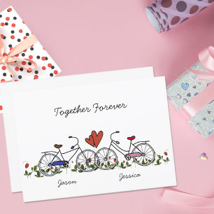 Carte de la Saint-Valentin pour couples amateurs d