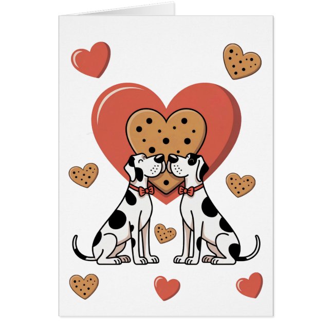 Carte de la Saint-Valentin pour Dogue Allemand  (Devant)