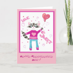 Carte de la Saint-Valentin pour enfants avec un ad