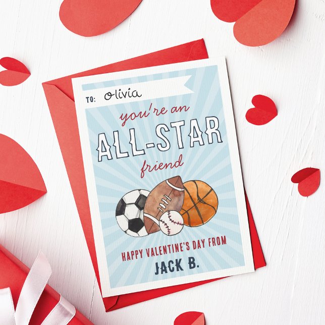 Carte de la Saint-Valentin pour enfants de All-Sta (Créateur téléchargé)