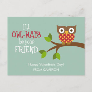 Carte de la Saint-Valentin pour enfants - Owl'ways