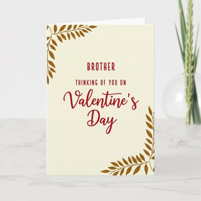 Carte de la Saint-Valentin pour frère (Devant)