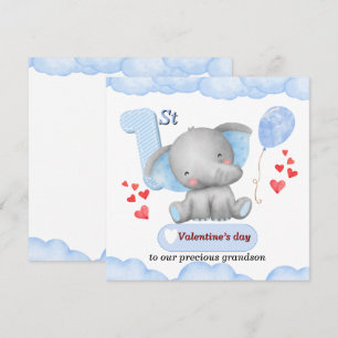 Carte de la Saint-Valentin pour garçon de 1 an