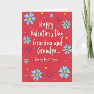 Carte de la Saint-Valentin pour grand-mère et gran