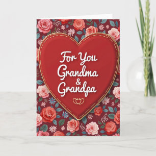 Carte de la Saint-Valentin pour grand-mère et gran