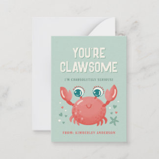 Carte de la Saint-Valentin pour la classe Clawsome