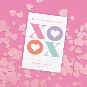 carte de la Saint-Valentin pour la classe en forme