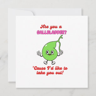 Carte de la Saint-Valentin pour la vésicule biliai