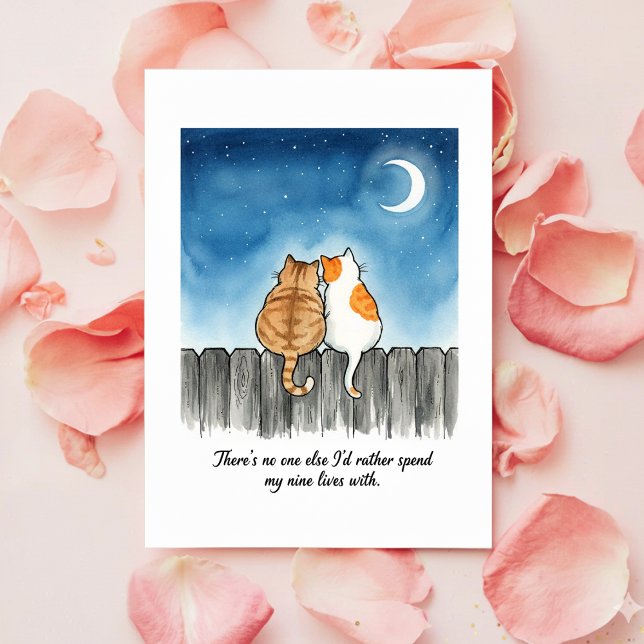 Carte de la Saint-Valentin pour l'amour d'un chat  (Créateur téléchargé)