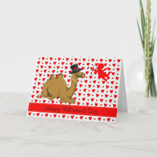 Carte de la Saint-Valentin pour le chameau de la J