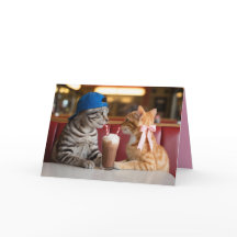 Carte de la Saint-Valentin pour le salon de malt