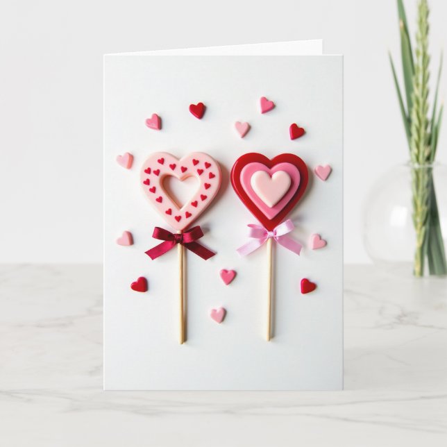 Carte de la Saint-Valentin pour les amoureux (Devant)