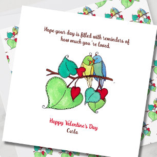 Carte de la Saint-Valentin pour les amoureux des o