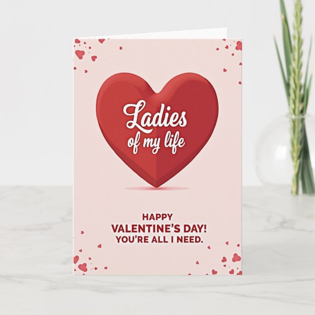 Carte de la Saint-Valentin pour les Dames de Ma Vi (Devant)