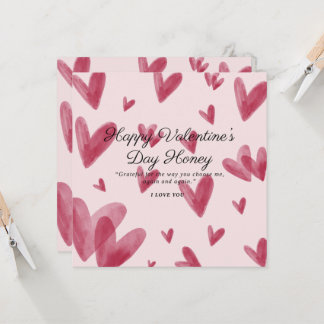 Carte de la Saint-Valentin pour les grands cœurs