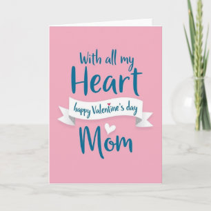 Carte de la Saint-Valentin pour Maman