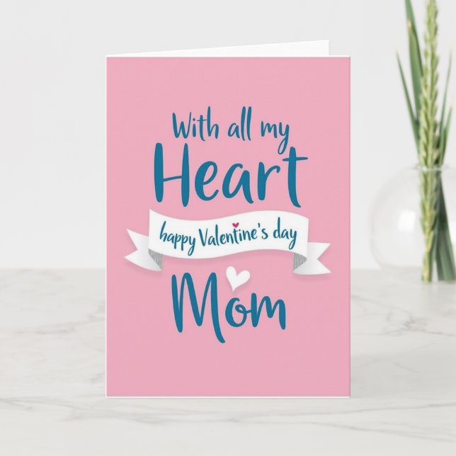 Carte de la Saint-Valentin pour Maman (Devant)