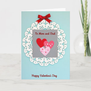 Carte de la Saint-Valentin pour maman et papa
