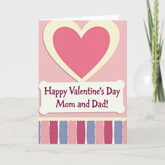 Carte de la Saint-Valentin pour maman et papa (Devant)