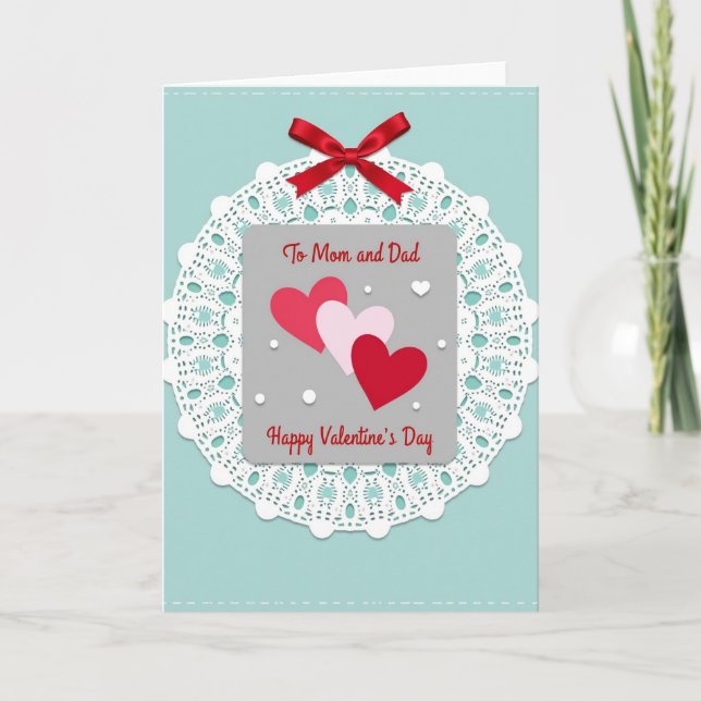 Carte de la Saint-Valentin pour maman et papa (Devant)