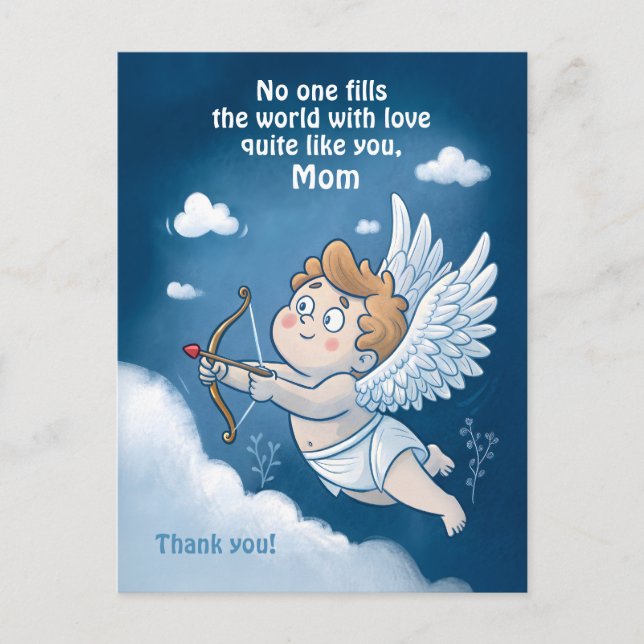Carte de la Saint-Valentin pour maman - Un amour u (Devant)