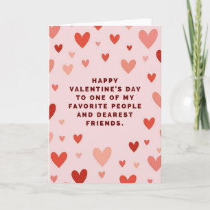 Carte de la Saint-Valentin pour meilleure amie ros