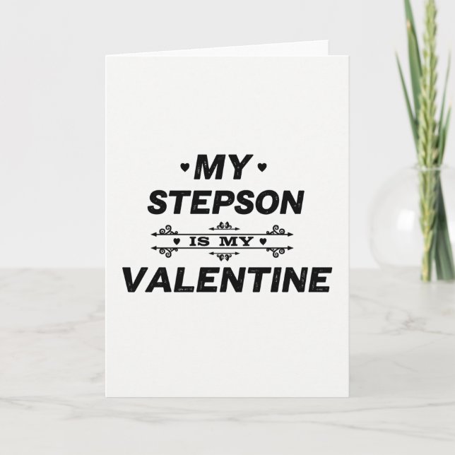 Carte de la Saint-Valentin pour mon beau-fils (Devant)