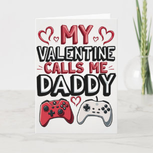 Carte de la Saint-Valentin pour Papa Gamer