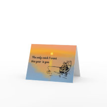 Carte de la Saint-Valentin pour pêcheur