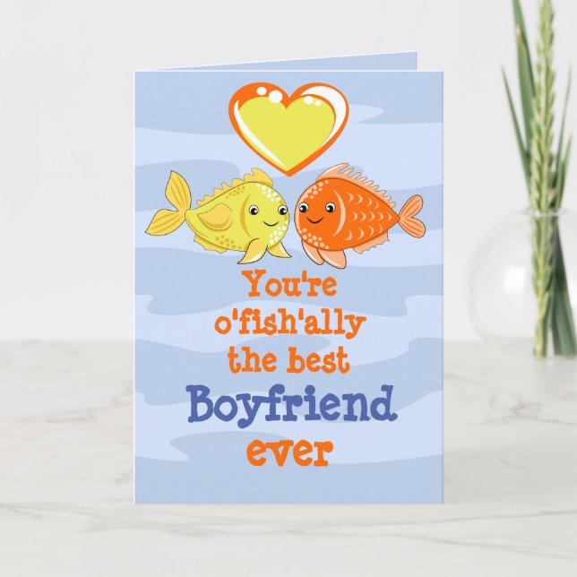 Carte de la Saint-Valentin pour petit ami amusant (Devant)